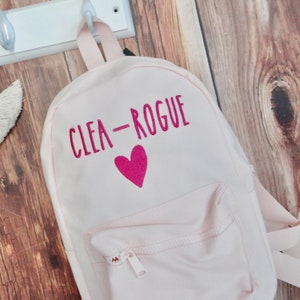 Embroidered Personalised Backpack: Kids School Bag, Mama Bag