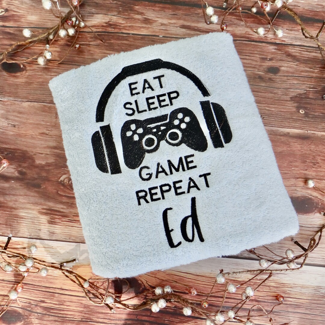 Personalised Boys Towel , Personalised Gaming Towel, Gamingtowel