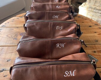 Personalised dopp kit, Personalized groomsmen gift, Mens dopp kit, mens toiletry bag, mens dopp kit, mens toiletry bag - Mens Wash Bag