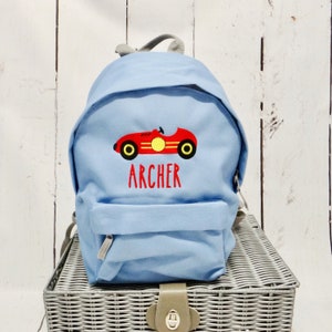 Sac à dos personnalisé pour voiture - sac personnalisé - sac pour crèche - sac à dos personnalisé pour enfants - sac à dos arc-en-ciel pour tout-petits