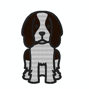 English Springer Spaniel Embroidery Design , Digital Embroidery Design , Dog Portrait Embroidery Designs , Dog breeds embroidery file