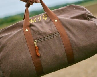 Personalised weekend bag - Personalised Mens Holdall - Mens Bags - Personalised Overnight Bags - Groomsmen Bags - Husband Gifts - Custom Bag