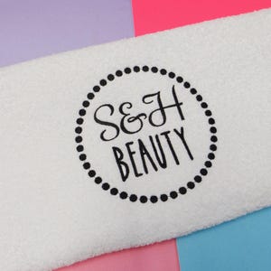 Embroidered Logo Towels: Personalized Cotton Salon Towels