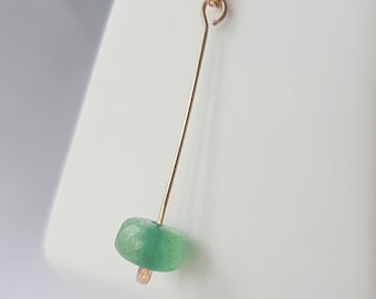 Birthstone Necklace, Emerald Green Gemstone Necklace, May Birthday Gift for Her • Sterling Silver, Gold, Rose Gold