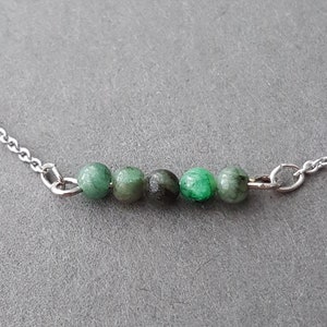 Ombre Emerald Bracelet, Birthday Gift for Her, Bridesmaid Emerald Jewellery Gift • Sterling Silver, Gold, Rose Gold