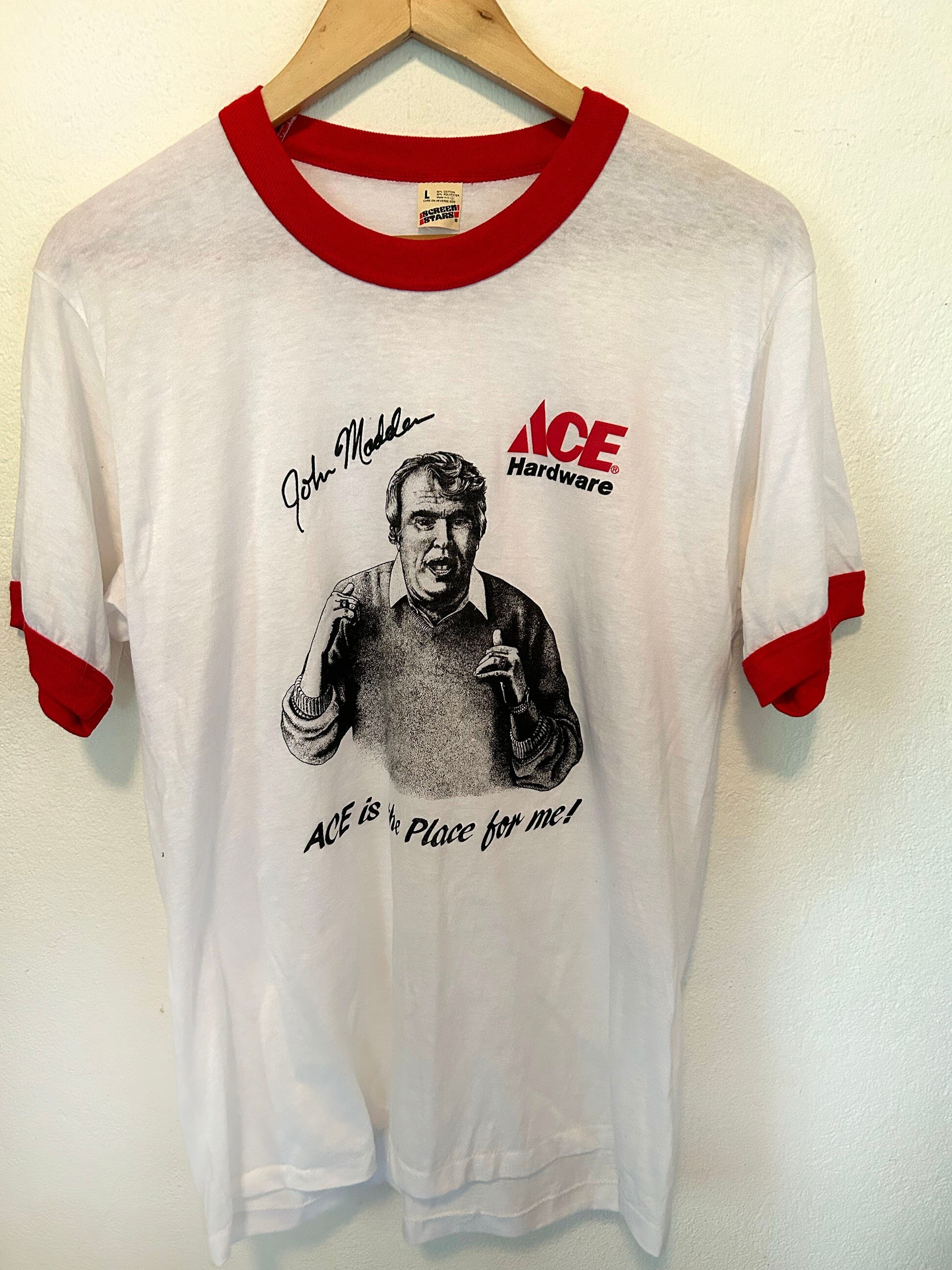 Vintage 1980s John Madden and Ace Hardware Collab Advertising  