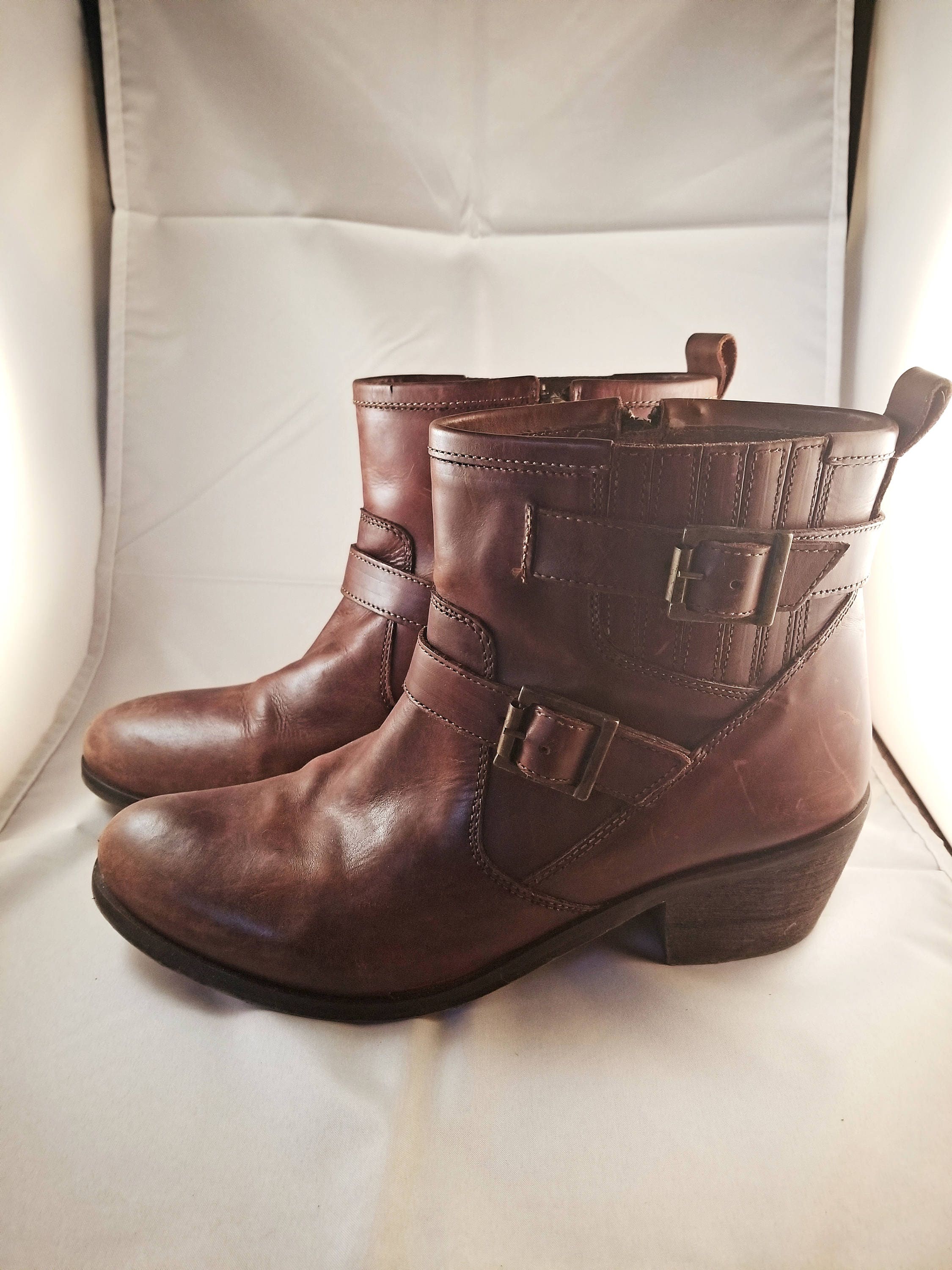 Mia Leather Boots - Etsy