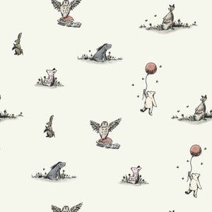 Winnie the Pooh // Peel and Stick Wallpaper // Removable