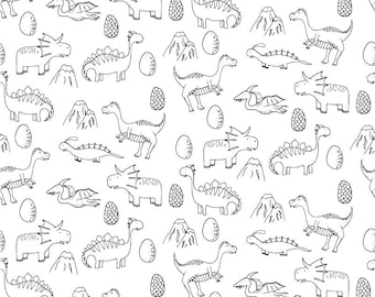 Dino Removable Wallpaper // Temporary Wallpaper // Kids Wall