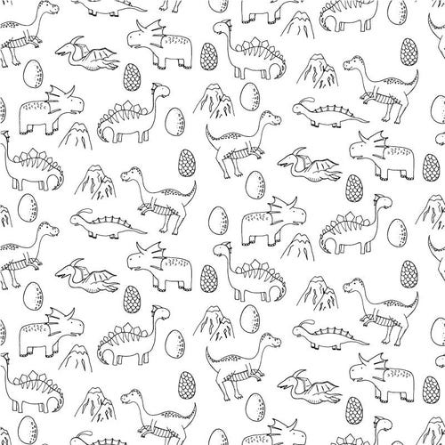 Dino Removable Wallpaper // Temporary Wallpaper // Kids Wall - Etsy