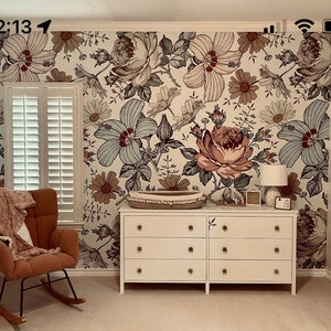 Harlow // Peel and Stick Wallpaper // Removable image 6