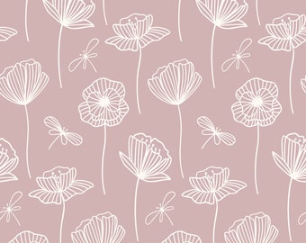 Fine Floral Wallpaper // Temporary Peel and Stick