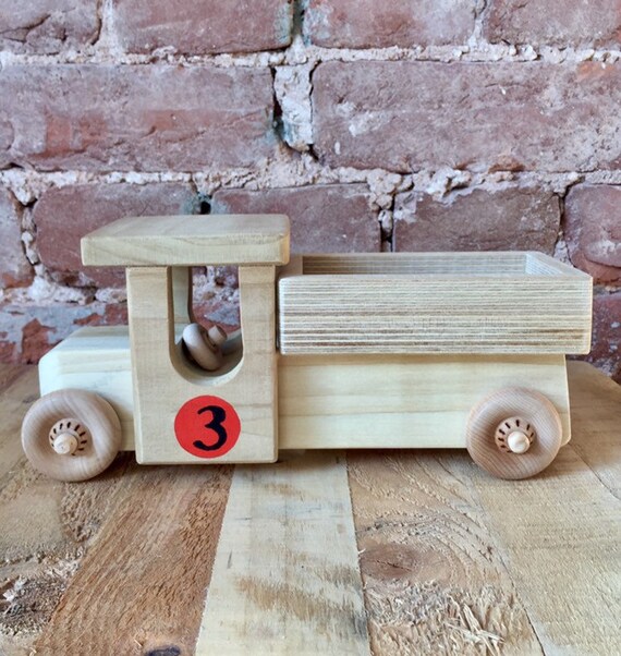 handmade wooden toy trucks