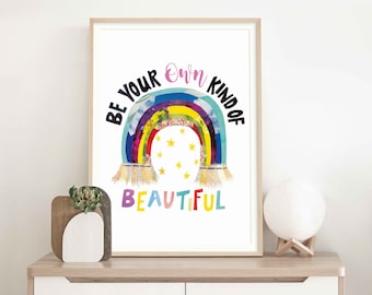 Beautiful Rainbow Print, Nursery Wall Art, Playroom Wall Art, Bright Wall Art, Rainbow Wall Art, Giclee Print, Children's Wall Art