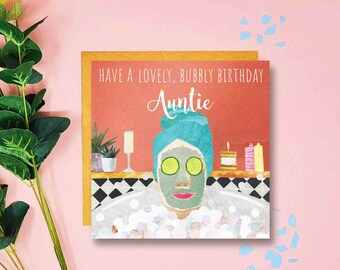 Lovely Cute Bear Relaxing in The Bath Just for You Aunt Birthday Greeting Card for sale online Lovely Cute Bear Relaxing in The Bath Just for You Aunt Birthday Greeting Card for sale online