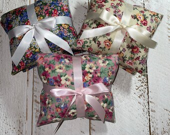 Microwave Heating Bag, Flaxseed and Rice, Hot and Cold, Unscented, Heat Therapy, Floral print