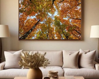 Ukraine Nature art-DIGITAL File-Nature photo, Digital Print Download, Download Wall Art, Autumn Forest, Forest, Leaves,Home Decor, Fall