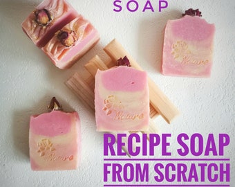 DIY Soap from Scratch "BEAUTY LUX" Cold Process Method / Recipe / Digital file