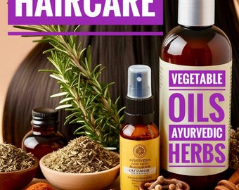 HAIR CARE - Digital file - Properties of Vegetable oils in shampoo soap & Ayurvedic herbs for hair