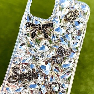 Handmade Blinged Out Glass Rhinestones Cell Phone Case bling bling