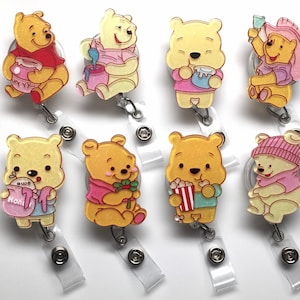 SALE !!!!! 1 pc Cute Cartoon Character Retractable ID Badge Reel - Doctor / Nurse / Teacher Badge Reel Badge Clips