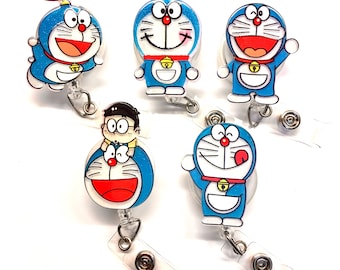 ¡¡¡OFERTA!!! 1 portatarjetas retráctil con diseño de personaje de dibujos animados - Clips para cinturón para médicos, enfermeras y profesores