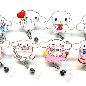 SALE !!!!! 1 pc Cute Dog Cartoon Character Retractable ID Badge Reel - Doctor / Nurse / Teacher Badge Reel Badge Swivel Clips