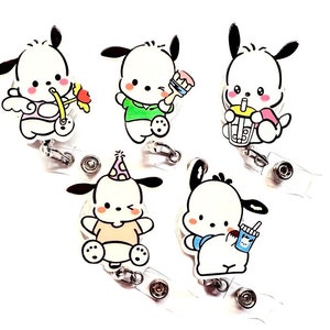 SALE !!!!! 1 Stück niedlichen Cartoon Charakter einziehbare ID Abzeichen Reel - Arzt / Krankenschwester / Lehrer Abzeichen Reel Badge Gürtelclips