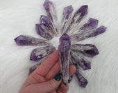 Dreamy Amethyst Elestial Wands Points Crystal from Bahia Brazil Nightmares, Insomnia, Dream Recall, Protection, Anxiety, Intuition