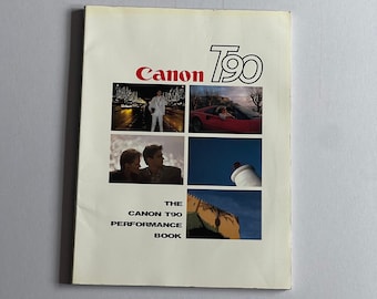 Canon T90, The Canon T90 Performance Book, Canon A4 Softback Book, 1986