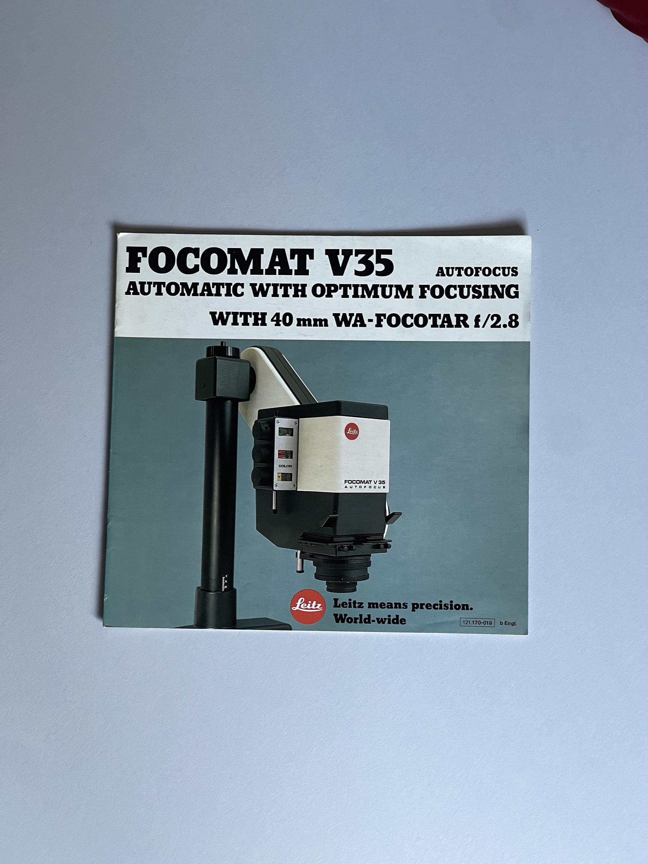 Leitz Focomat V35 Autofocus Enlarger, 8 X 8 Inch Brochure, 1970's, 15 Pages