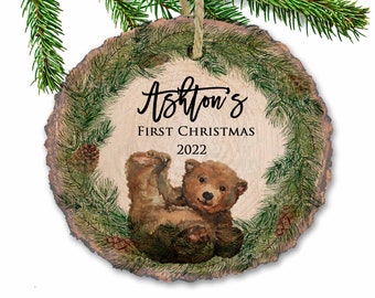 Baby's First Christmas Ornament, Baby Keepsake, Personalized New Baby Ornament 2022, Baby Name Christmas Ornament, Custom Christmas