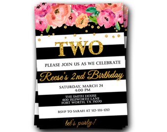 Kate Spade Invite Etsy
