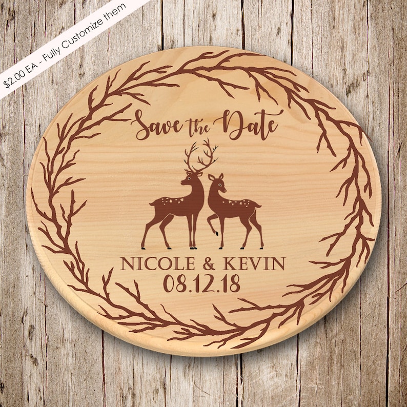 rustic deer wedding Wooden Save the date Wood Magnet Deer Save the date magnet Rustic Save the Date Wood Save the Date Wood Magnet