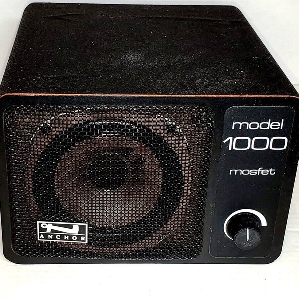 Anchor AN-1000 Mosfet Portable Powered Monitor Speaker PA Amplifier - Vintage, Tested, Works