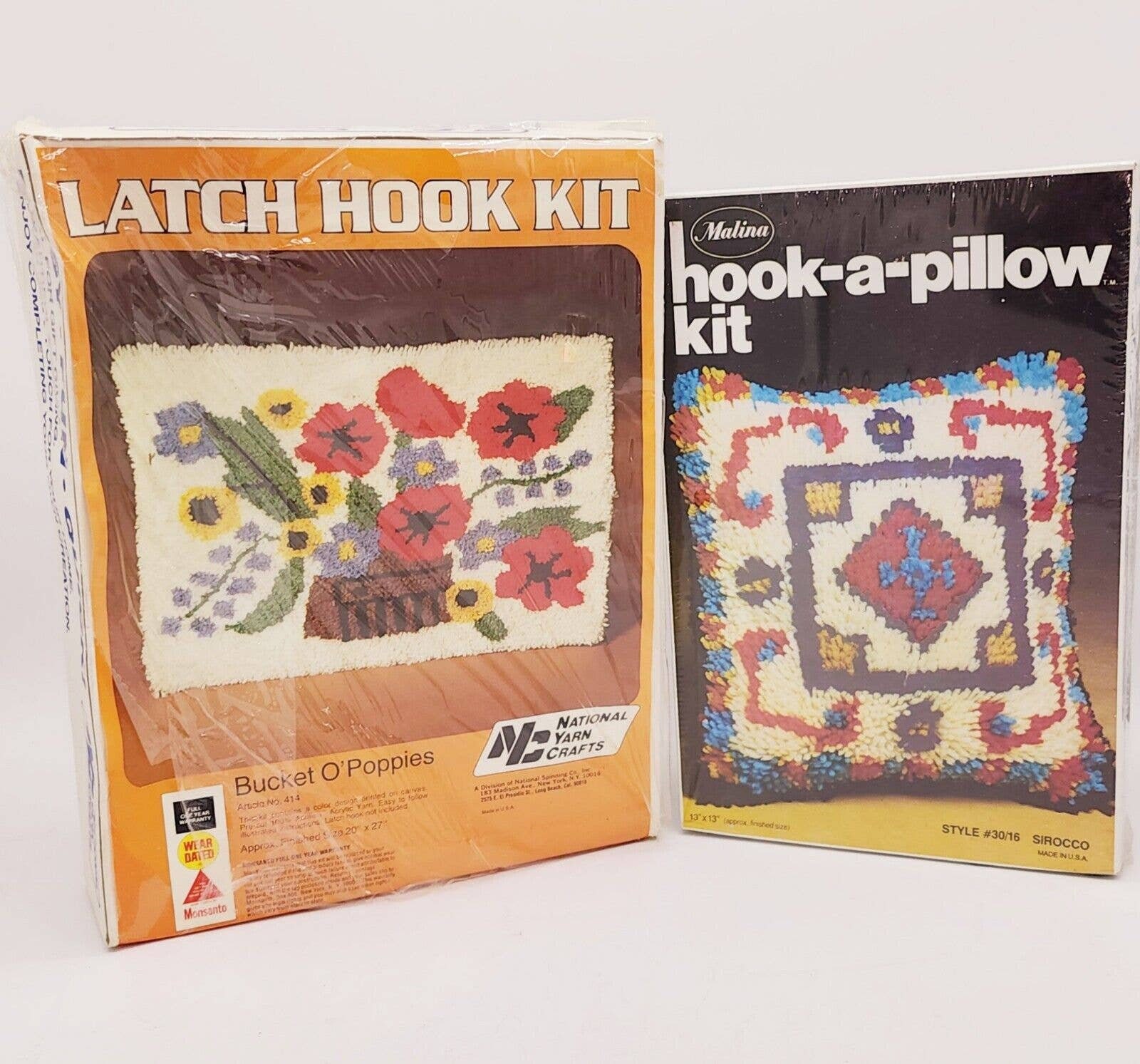 10 Bundle Latch Hook Yarn Rug Hooking Yarn 10 X 25g Pre Cut Knotted Yarn  Wool Rugs Pillows Canvas Latch Loop Wool Pre-cut Ass Colors 