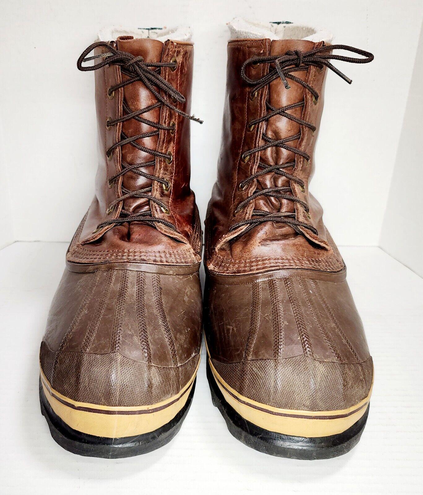 Sorel Chieftain Boots W liners Outdoor Waterproof Winter Snow Hunting Men 12 EUC Etsy