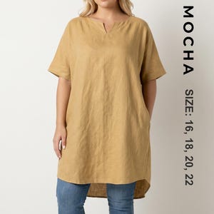 Dawn Curvy Fit Tunic PDF Sewing Pattern | Loose Top PDF | Womens Casual Blouse Pattern | V-Neck High Low Tunic | Print at Home Size 16-22