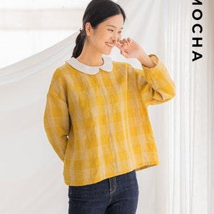 Blusa MOCHA Ayah PDF padrão de costura - 4 tipos de papel (A4, carta dos EUA, A0, 36"x48")