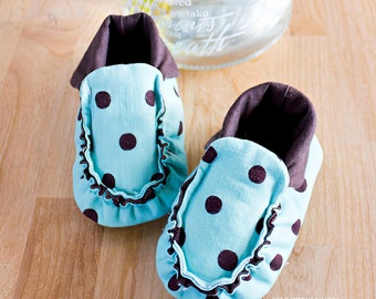 Reggie Baby Mokassin Schnittmuster PDF | Säugling Schuh Tutorial Größen 1-6 | DIY weiche Sohle Booties | Baby Geschenk Basteln | Digitales Schnittmuster
