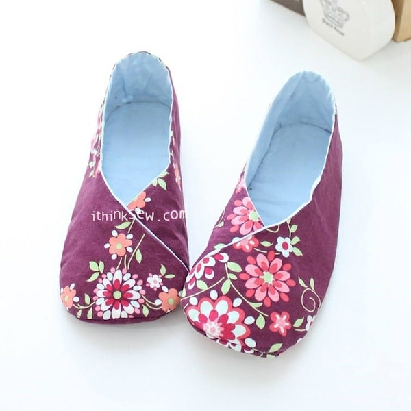 Women Kimono-Style Shoes PDF Sewing Pattern