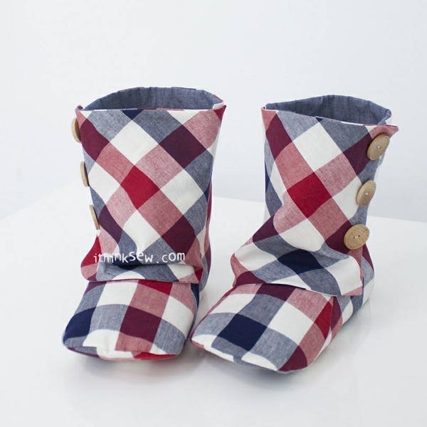 Adult 3 Button Boots PDF Sewing Pattern
