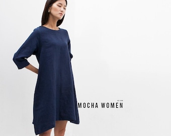 MOCHA Leticia Tunic Dress PDF Sewing Pattern - 4 Kinds of Paper(A4, US Letter, A0, 36"x48")