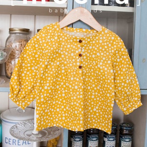 Maddie Peasant Blouse for Kids (3Y-10Y) PDF Sewing Pattern