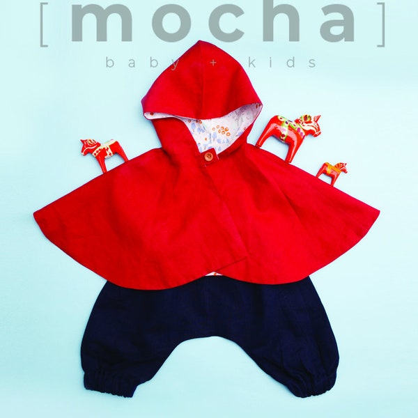 Cecilia Reversible Cape for Baby PDF Sewing Pattern