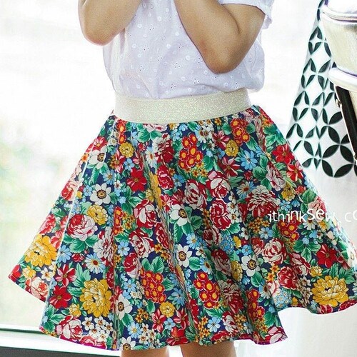 Girl Baby Girl Skirt Circle Skirt Pattern Pdf Sewing Jersey Etsy