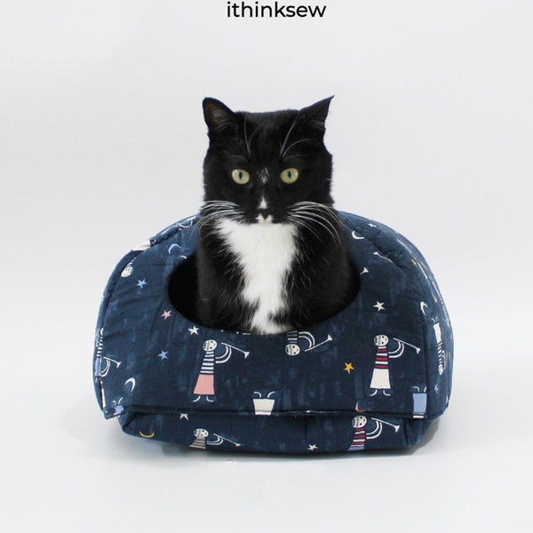 Cat/Dog Bed and House Combo PDF Sewing Patterns & Video Tutorials (2 Size )