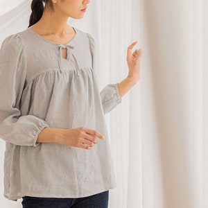 Blusa Mocha Nevaeh - Molde de Costura em PDF - Tamanho 4-14 - 4 Tipos de Papel (A4, Carta EUA, A0, 36" x 48")