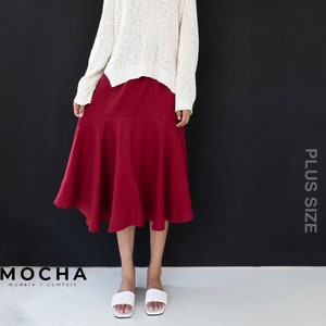 Padrão PDF de saia MOCHA Tierney Plus Size - 4 tipos de papel (A4, US Letter, A0, 36"x48")