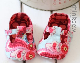 Jordan Baby T-Strap Shoes PDF Sewing Pattern